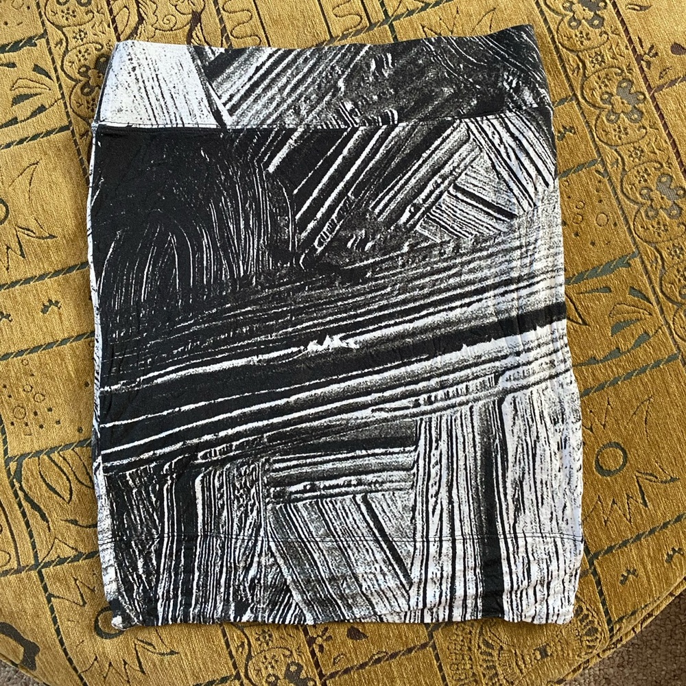 Helmut Lang graphic miniskirt